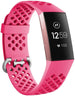 Bracelet silicone avec trous Fitbit Charge 4 (rose vif)