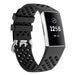 Bracelet silicone avec trous Fitbit Charge 4 (noir)