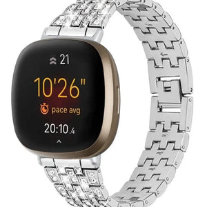 Diamond Steel Strap, on a watch, 3/4 front view