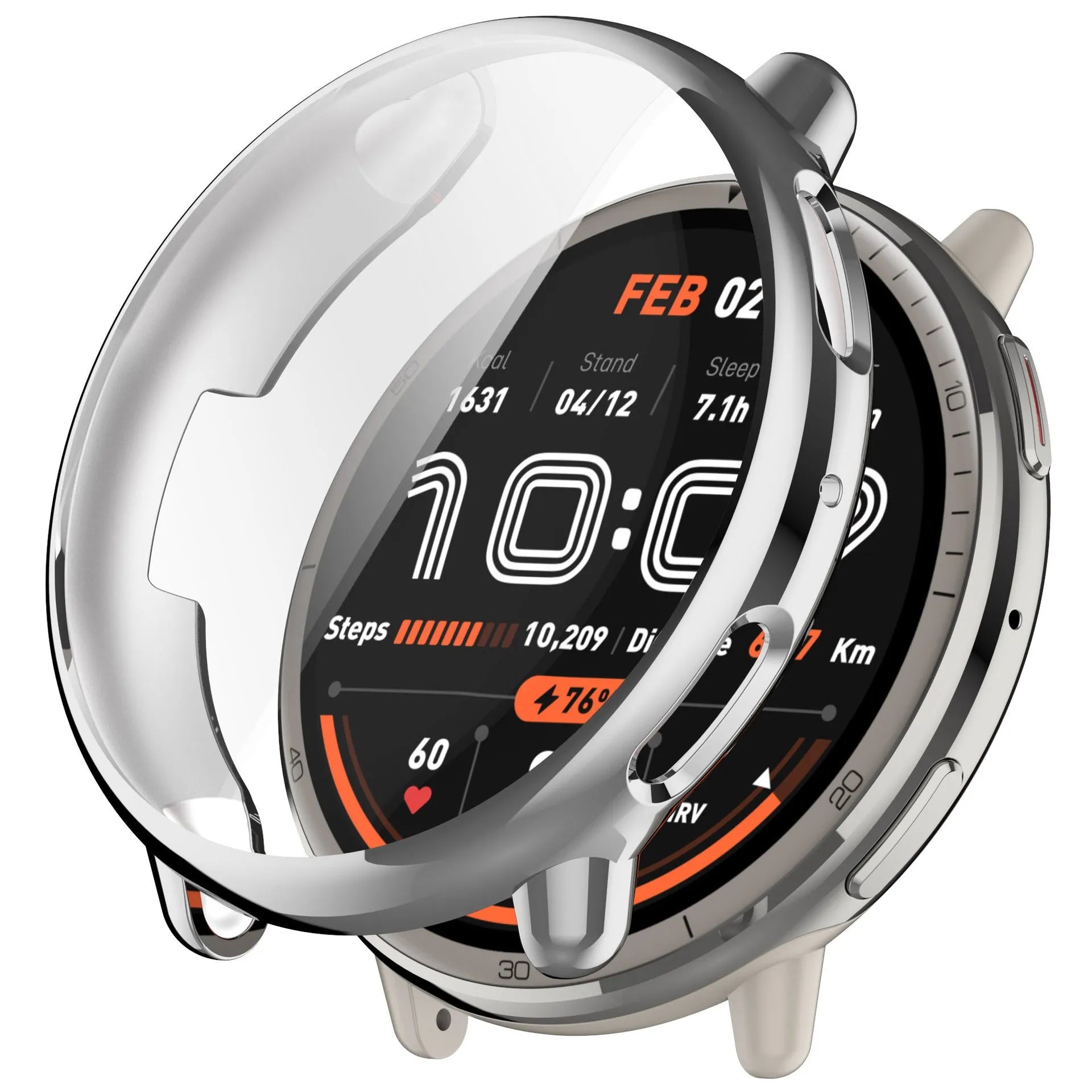 Coque de TPU Amazfit Active 2 (argent)