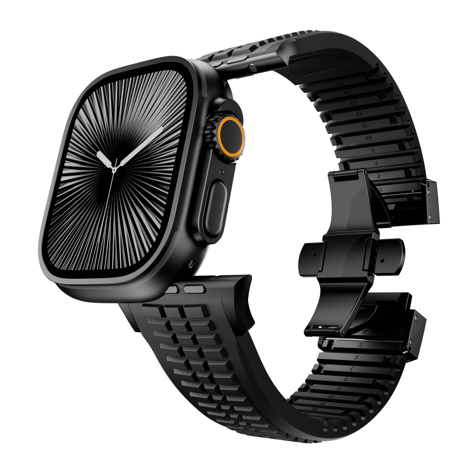 Bracelet silicone premium Apple Watch Ultra (noir)