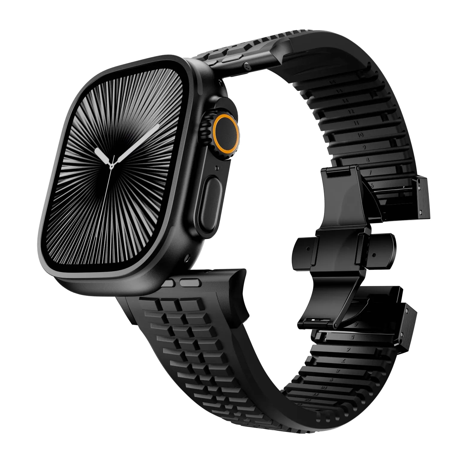 Bracelet silicone Premium Apple Watch (noir)