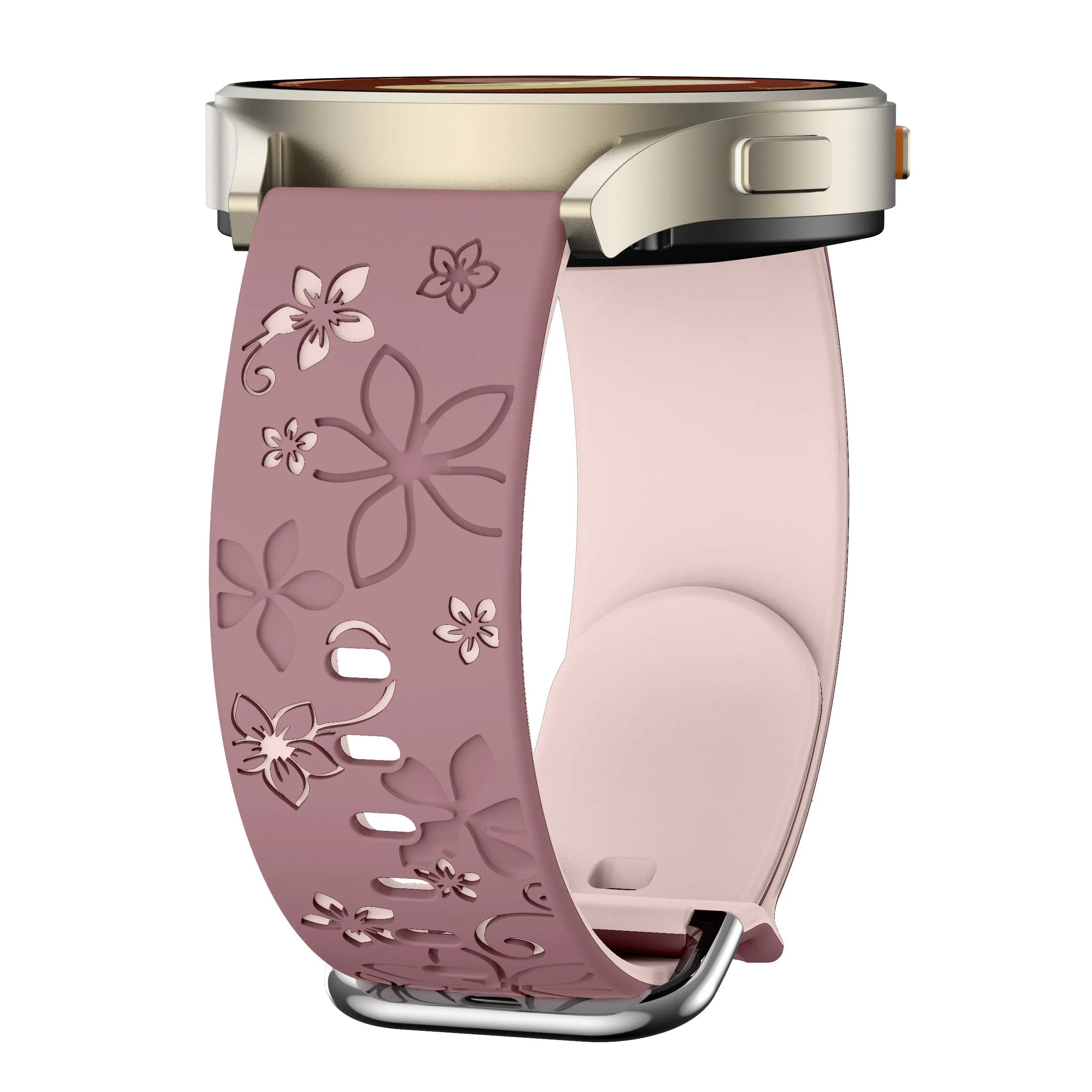 ICE Smart 3.0 Round 1.20 Flower Silicone Strap (Smoke Purple/Light Pink)