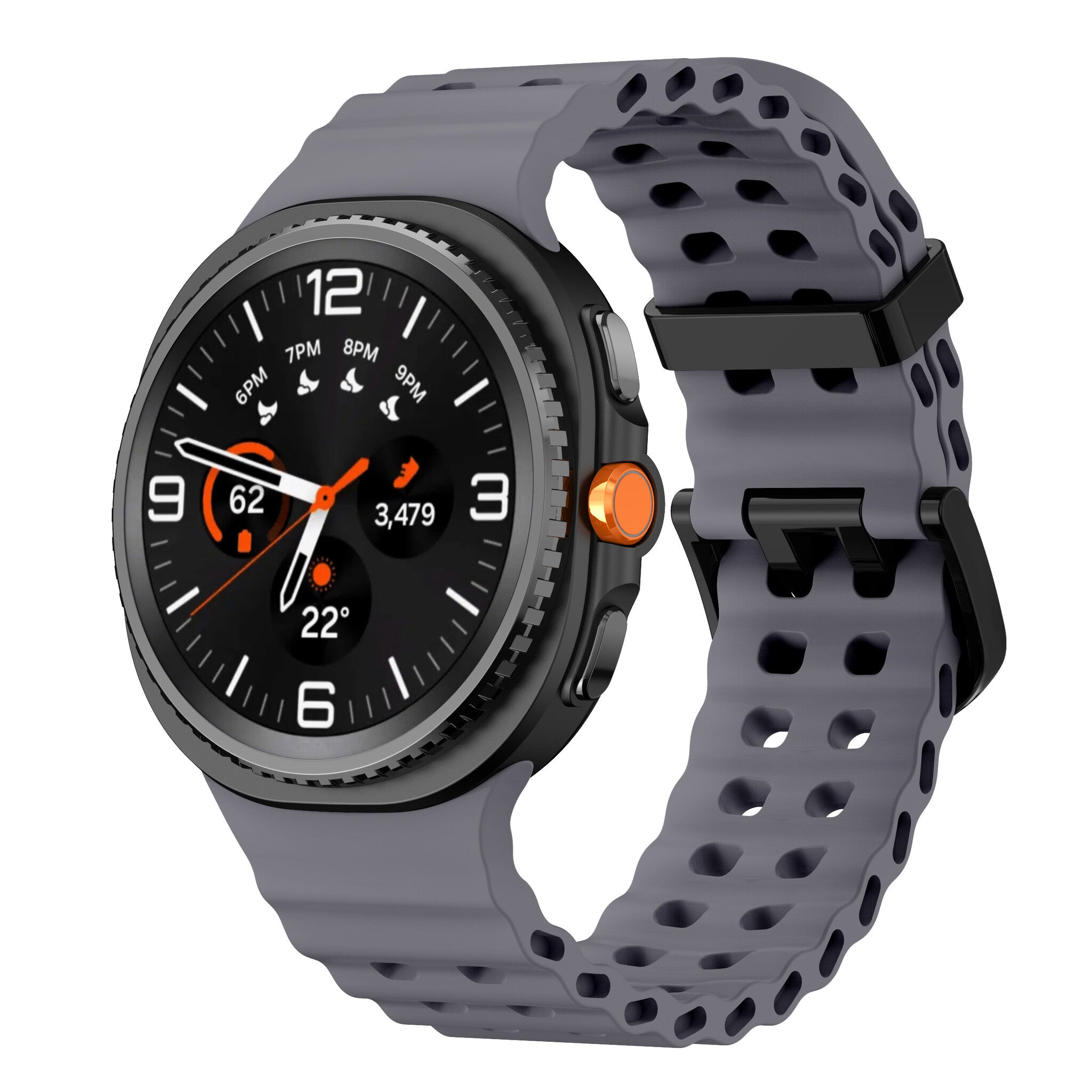 Bracelet Ocean Samsung Galaxy Watch 9 - 44mm (gris foncé)
