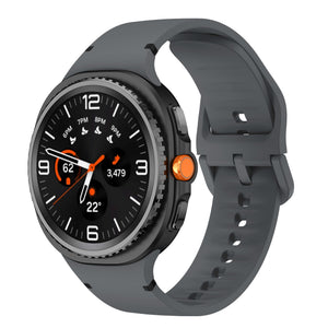 Bracelet silicone Samsung Galaxy Watch 8 - 44mm (gris foncé)