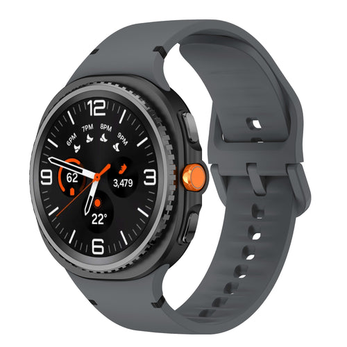 Bracelet silicone Samsung Galaxy Watch 8 - 44mm (gris foncé)