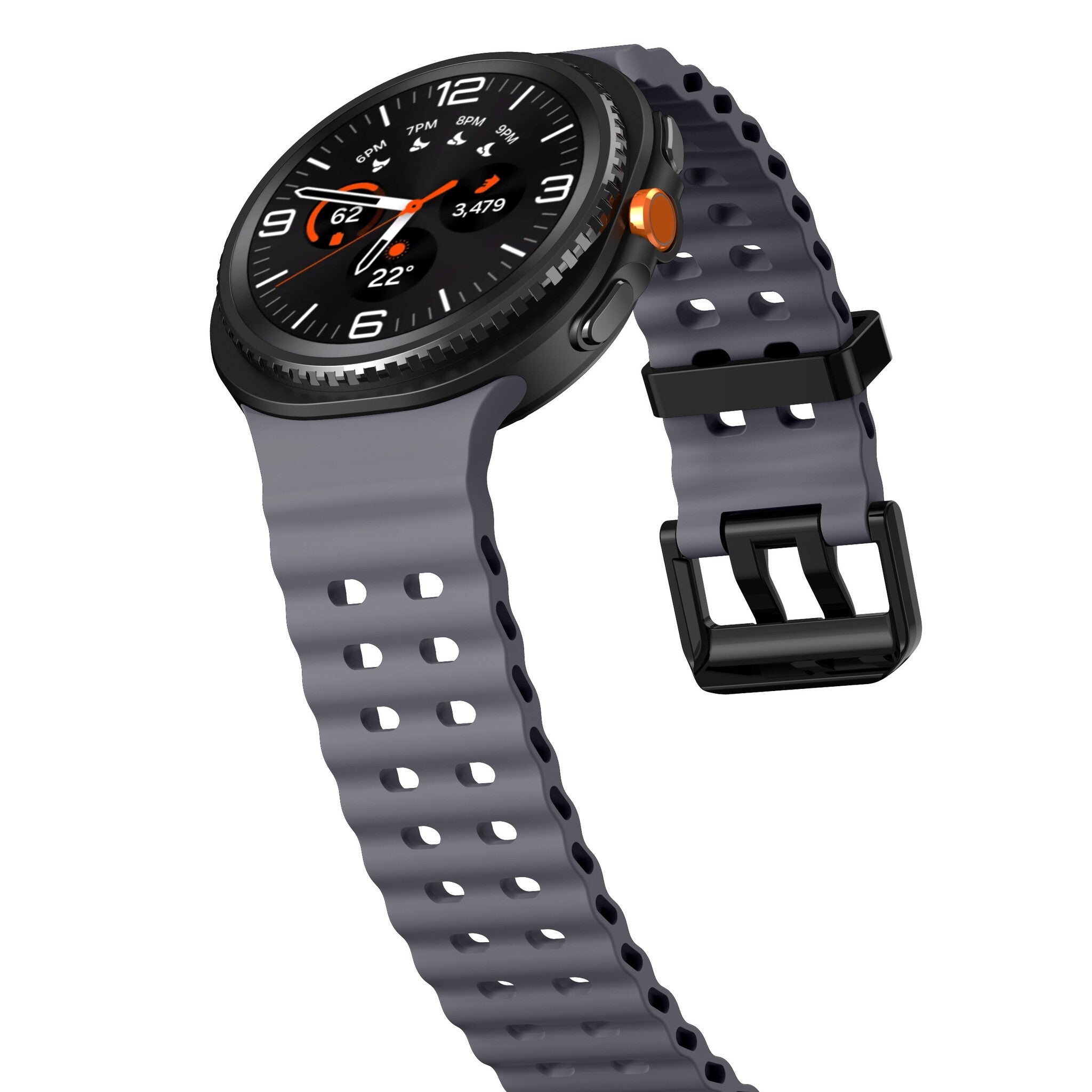 Bracelet Ocean Samsung Galaxy Watch 9 - 44mm (gris foncé)