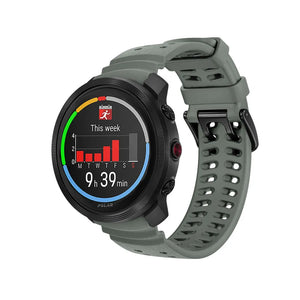 Polar Vantage M3 Silicone Grain Strap (Dark Grey)