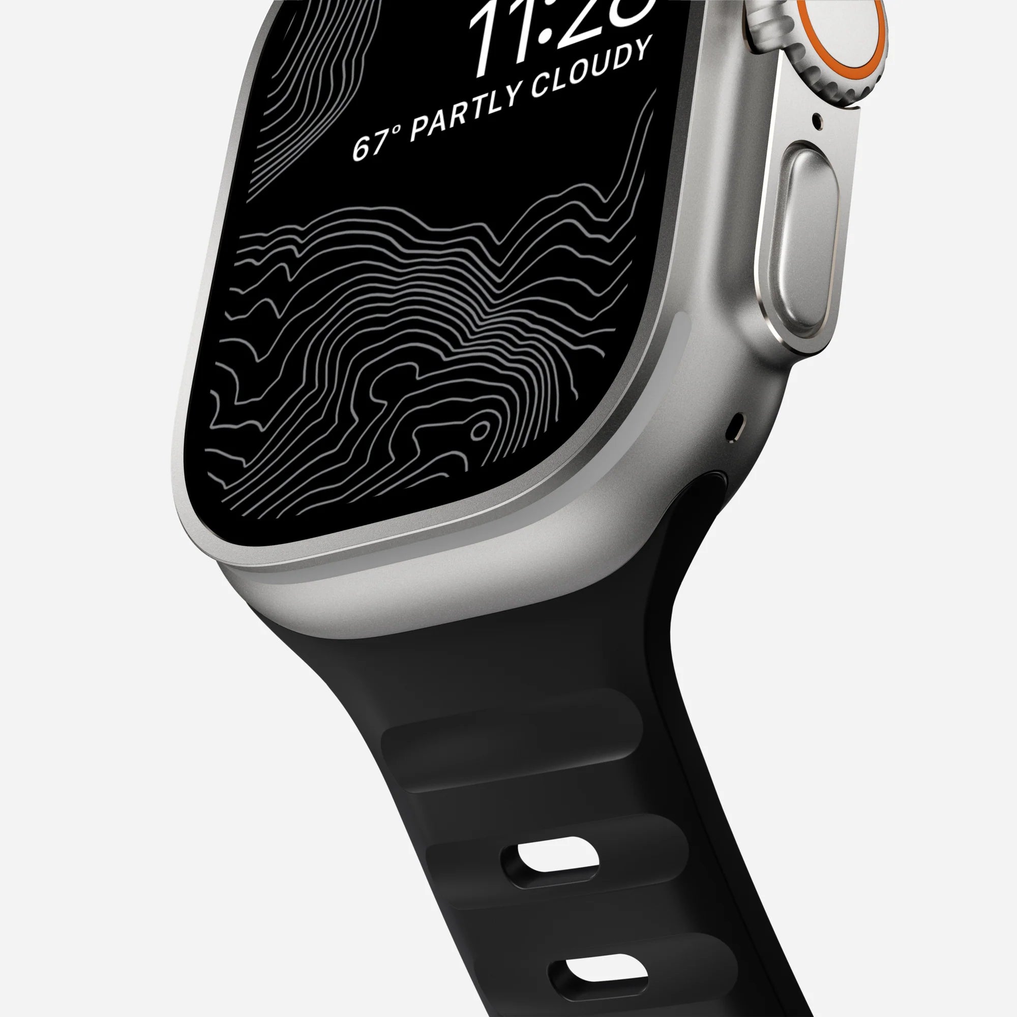 Nomad Bracelet silicone sport Apple Watch (noir)