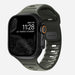 Nomad Bracelet silicone sport Apple Watch (vert cendré)