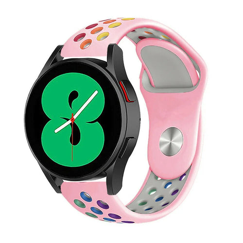 Silicone Sport Strap, on a watch, 3/4 front view