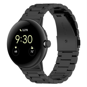 Bracelet acier Google Pixel Watch 4 - 41mm (noir)