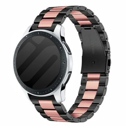 Amazfit Bip 5 Steel Strap (Black/Pink)