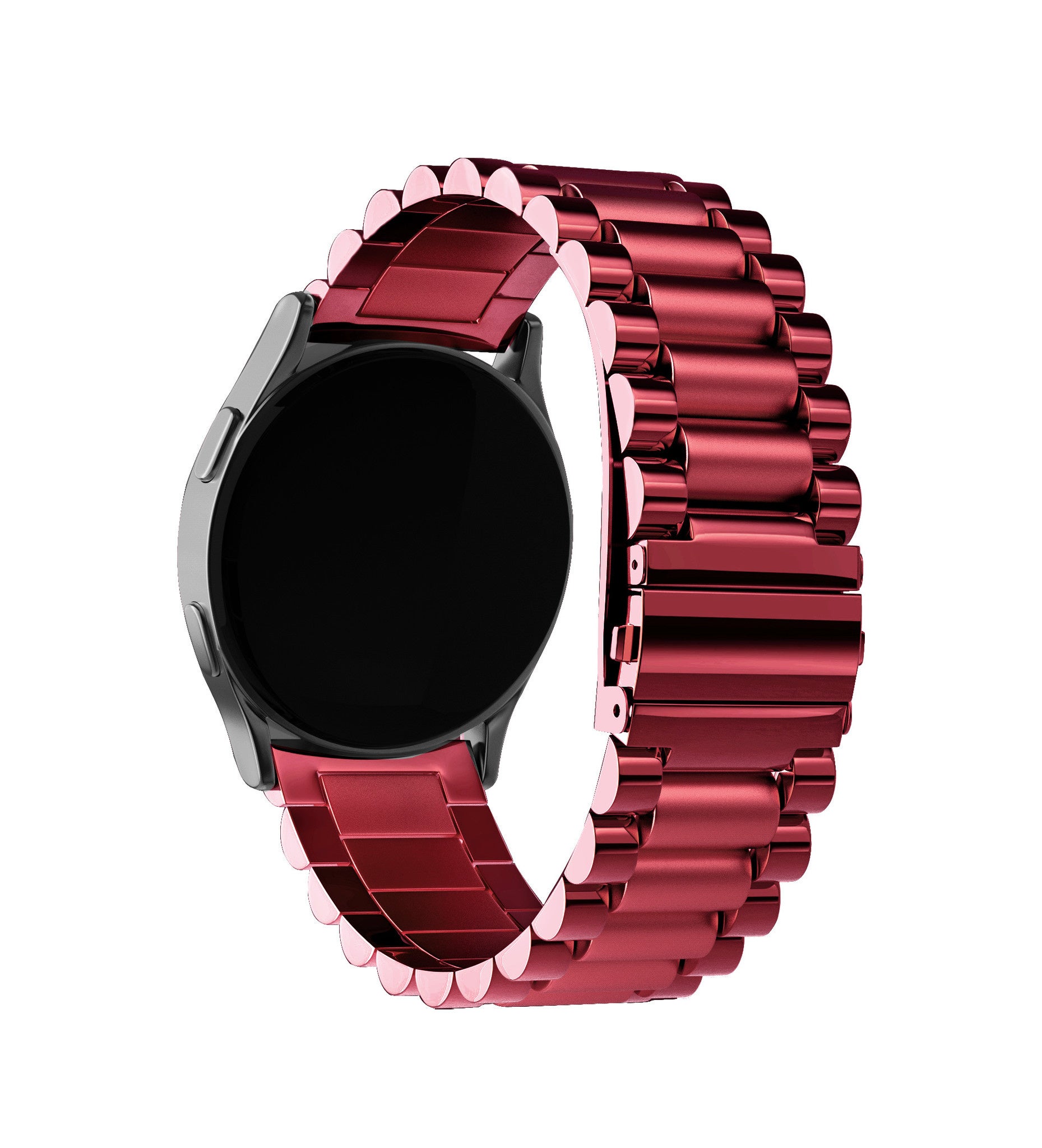 Bracelet acier Garmin Vivoactive 6 (bordeaux)