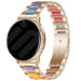 Amazfit GTR Mini Steel Resin Strap (Rose Gold/Colourful)