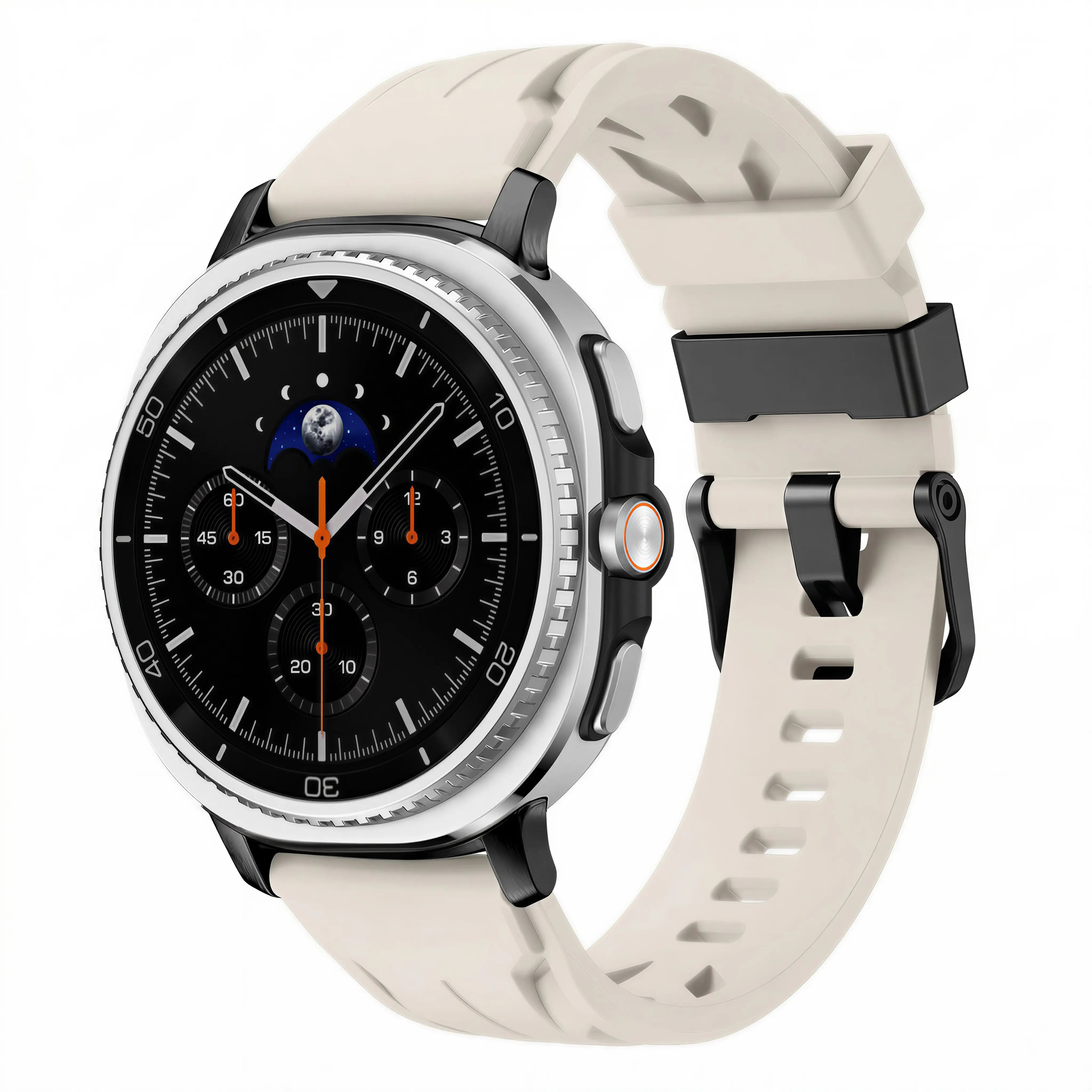 Samsung Galaxy Watch 9 - 40mm Race Silicone Strap (Starlight)