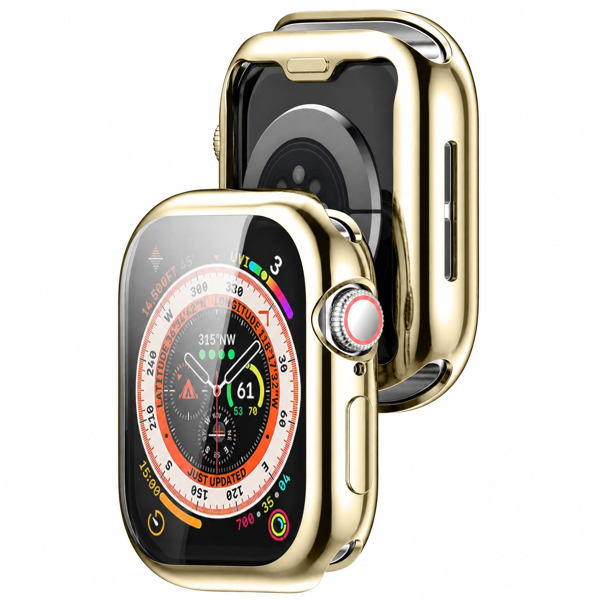 Coque TPU Apple Watch 10 & 11 - 42mm (lumière stellaire/or)