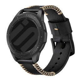 Huawei Watch GT 5 - 46mm Stitched Leather Strap (Black)