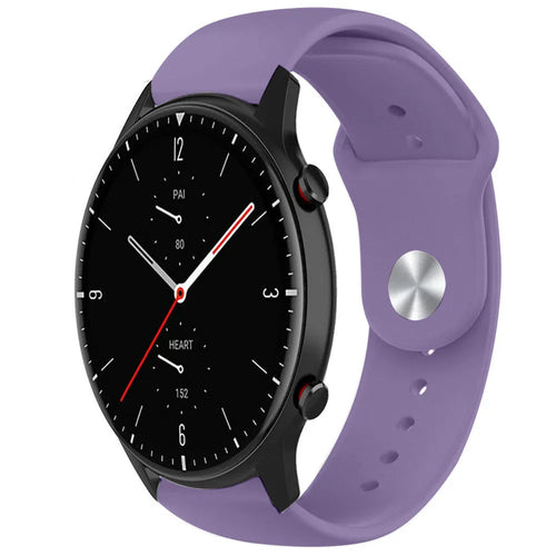 Silicone Sport Strap, on a watch, 3/4 front view