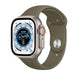 Bracelet silicone Apple Watch Ultra (vert foncé)
