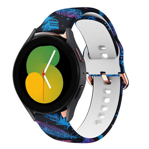 Print Silicone Strap, on a watch, 3/4 front view