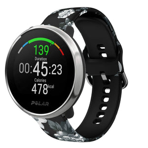 Print Silicone Strap, on a watch, 3/4 front view