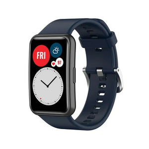 Bracelet silicone Huawei Watch Fit SE (bleu foncé)