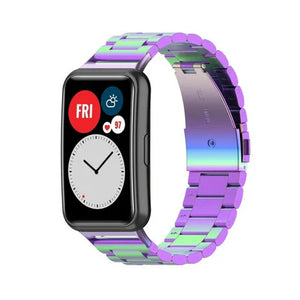 Bracelet acier Huawei Watch Fit SE (arc-en-ciel)