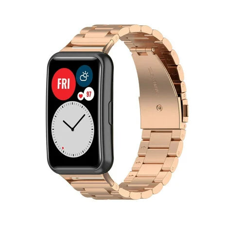 Huawei Watch Fit SE Steel Strap (Rose Gold)