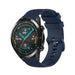 Bracelet silicone luxe Huawei Watch GT 2 (bleu foncé)