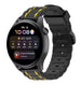 Bracelet sport boucle Huawei Watch 3 (Pro) (noir/jaune)