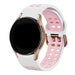 Samsung Galaxy Watch 4 Classic 42mm Squared Sport Strap (White/Pink)