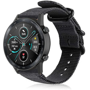 Bracelet nylon avec boucle Honor Magic Watch 2 (noir)