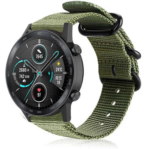 Bracelet nylon avec boucle Honor Magic Watch 2 (vert)