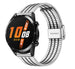 Bracelet acier de luxe Huawei Watch GT 2 (argent/noir)