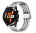 Bracelet acier de luxe Huawei Watch GT 2 (argent/noir)