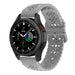 Bracelet silicone avec motif Samsung Galaxy Watch 4 Classic 42mm (gris)