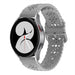 Bracelet silicone à motifs Samsung Galaxy Watch 4 44mm (gris)