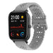 Bracelet silicone avec motif Xiaomi Amazfit GTS (gris)