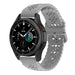 Samsung Galaxy Watch 4 Classic 46mm Patterned Silicone Strap (Grey)