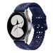 Bracelet silicone à motifs Samsung Galaxy Watch 4 44mm (bleu foncé)