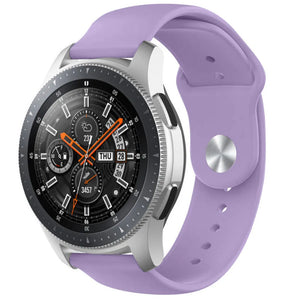 Silicone Sport Strap, on a watch, 3/4 front view