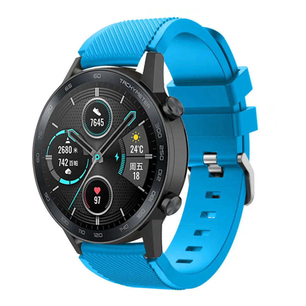 Bracelet silicone Honor Magic Watch 2 (bleu clair)