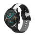 Bracelet silicone triple Huawei Watch GT 2 (noir-blanc-gris)
