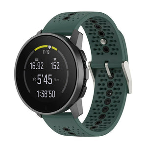 Bracelet silicone Suunto Race 2 (vert/noir)