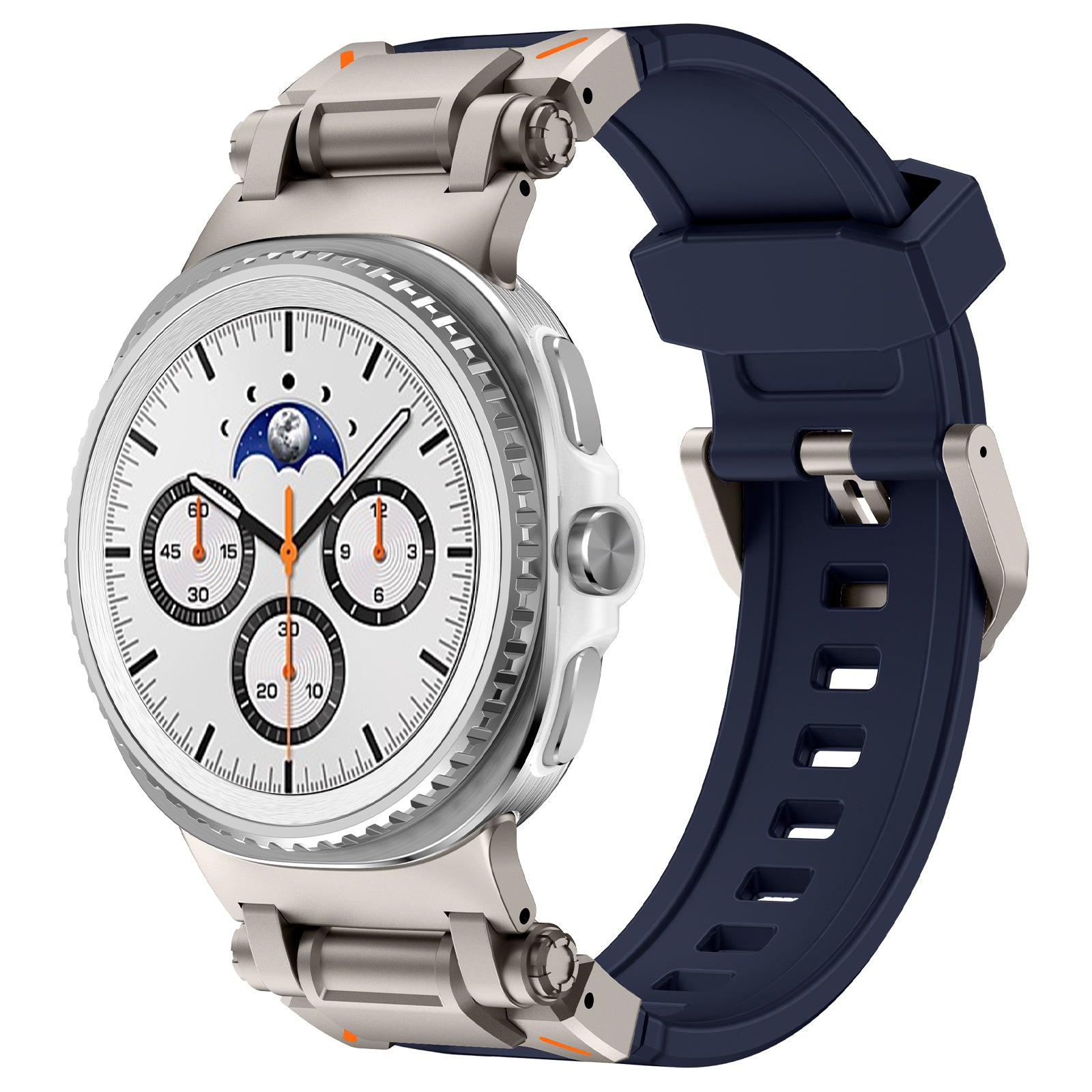Bracelet silicone 'Explorer' Samsung Galaxy Watch 9 - 40mm (bleu titane)