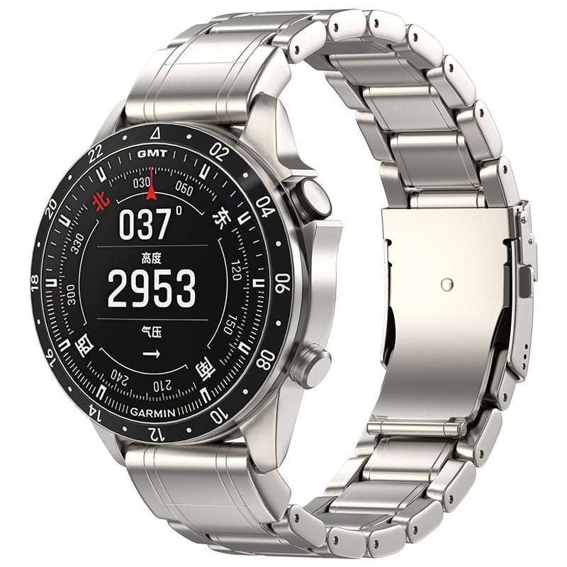 Bracelet titane premium Garmin Quatix 8 Pro - 47mm (titane)