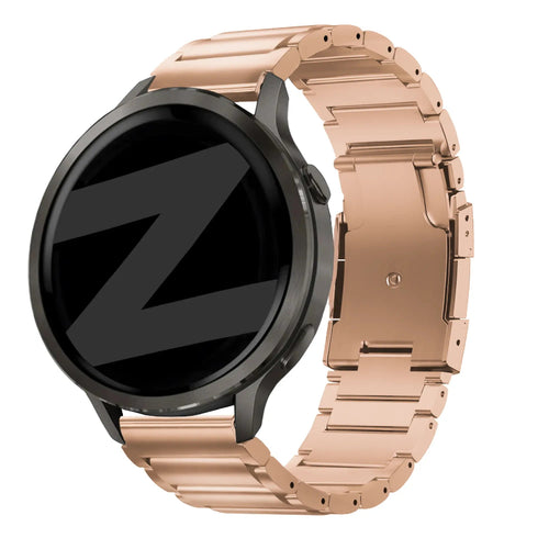 forerunner 255s titanium link band rose gold