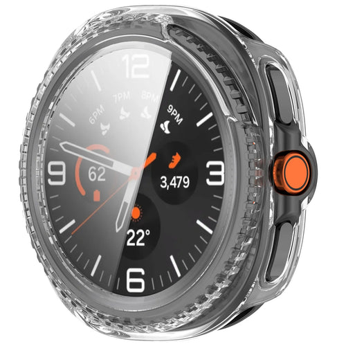 Coque rigide avec verre Samsung Galaxy Watch 8 Classic (transparent)