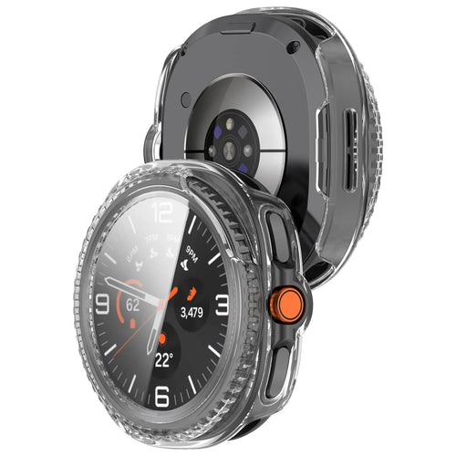 Coque rigide avec verre Samsung Galaxy Watch 8 Classic (transparent)